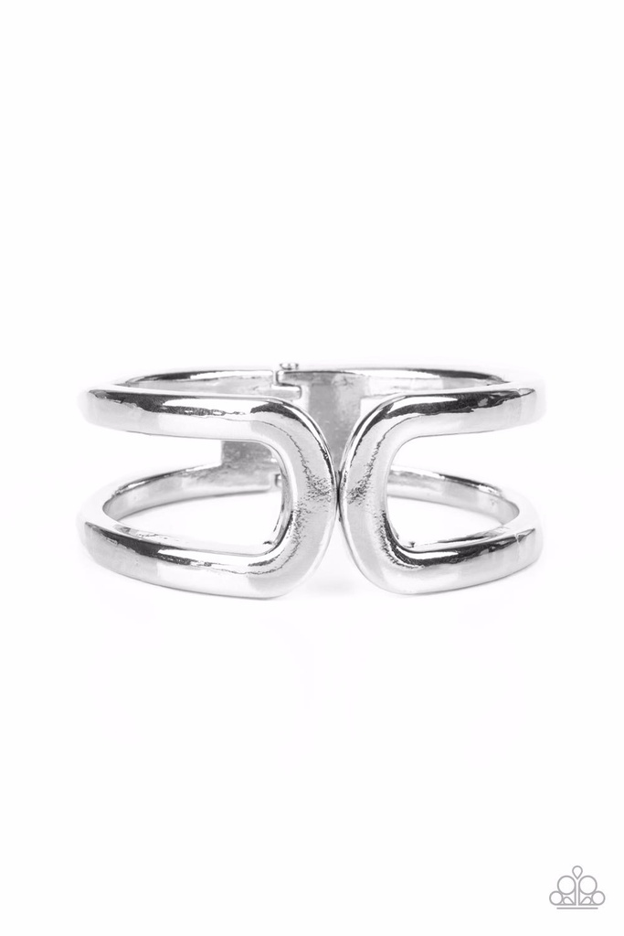 Hinged Bracelet Everyday Jewelry in Silver - Industrial Empress