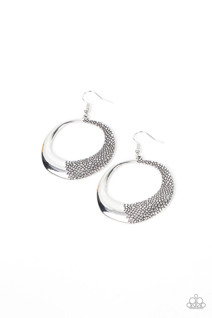 Everyday Earrings Asymmetrical Silver Dangle - Downtown Jungle