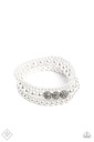 Pearl Bracelet Stretch with Crystals - Fashion Fix - Showy Soprano