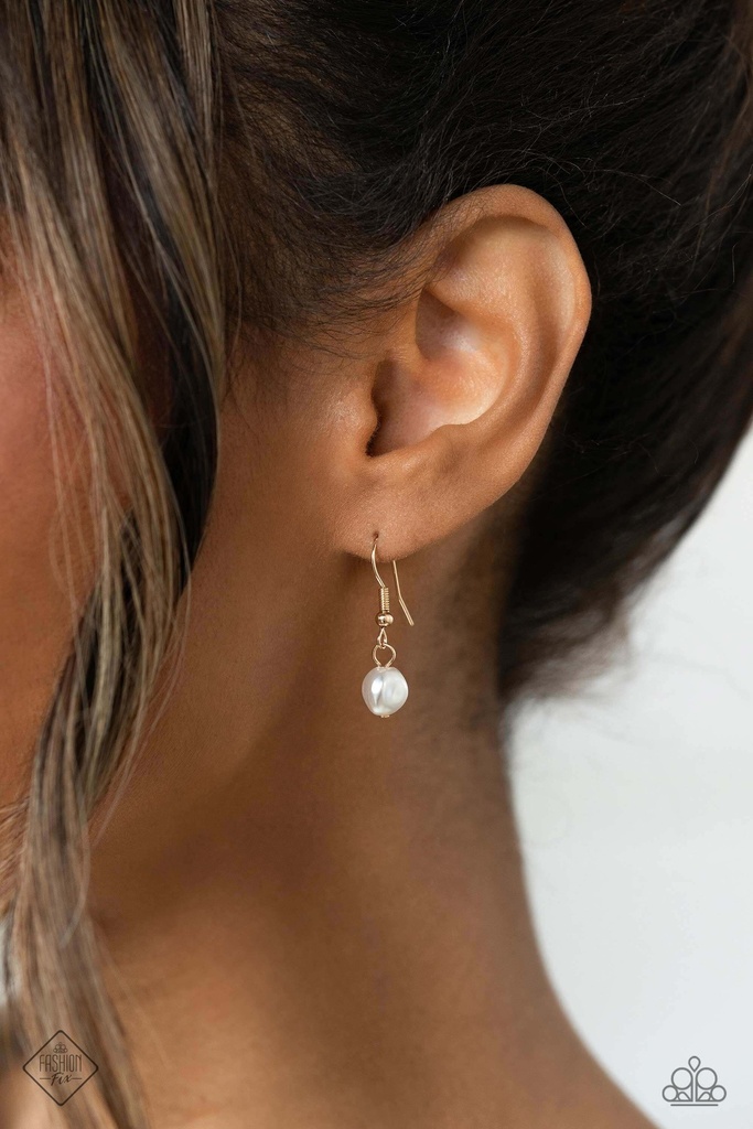 Layered Pearls Jewelry Set Crystals - Gold - Fashion Fix - London Haute