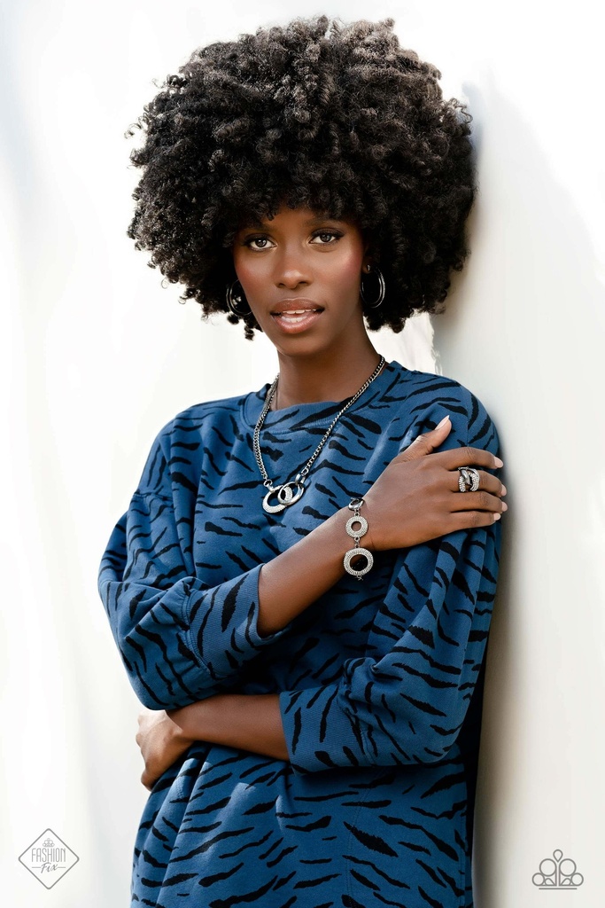 Fashion Jewelry Set Black Gunmetal and Crystals - Fashion Fix - Dazzling Hot