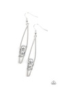Gray Pearl Earrings Long Silver Dangle - Atlantic Allure