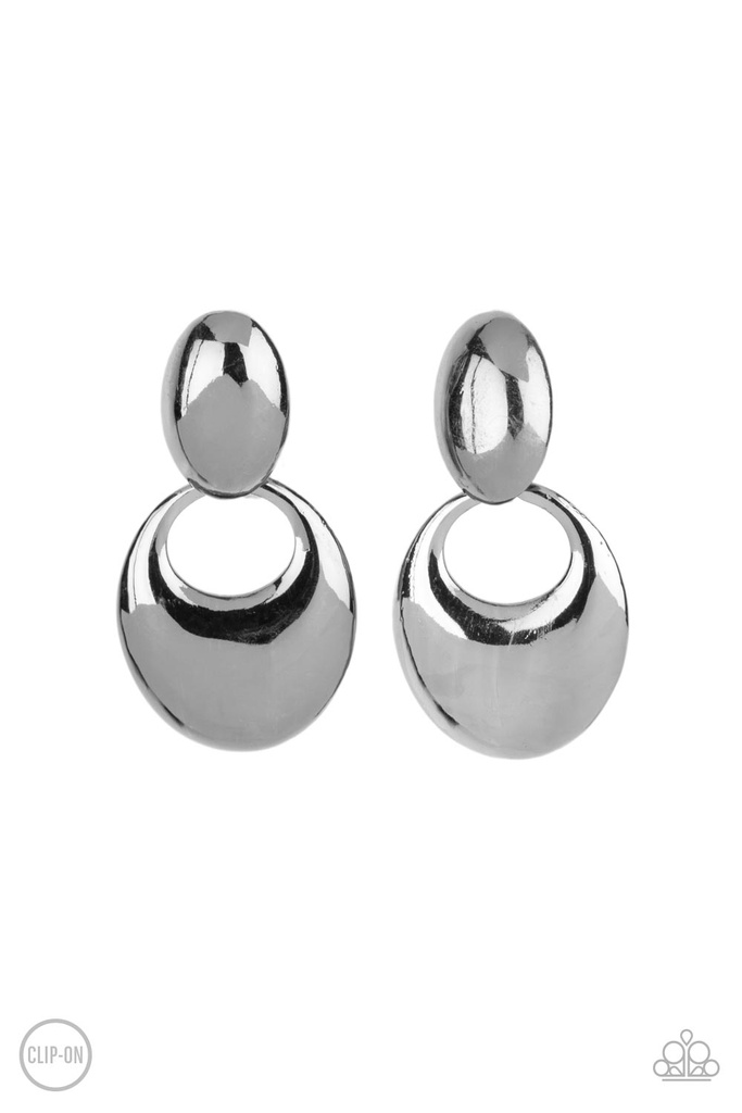 Black Clip-On Earrings Gunmetal Jewelry - Urban Artistry