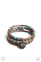Turquoise Coil Bracelet - Copper - Badlands Bunch