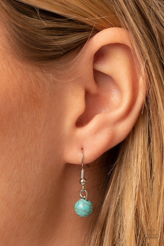 Western Necklace Turquoise and Leather Fringe Pendant - Silver Chain - Winslow Wanderer