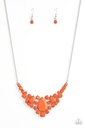 Orange Necklace Teardrop Beads - Bali Ballroom