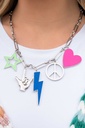 Peace and Love Charms Groovy Jewelry Set - Fashion Fix - Psychedelic Hippie