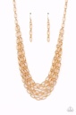 Gold Layered Gold Chain Necklace - House of CHAIN