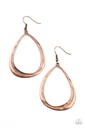 Teardrop Earrings Copper Dangle - ARTISAN Gallery
