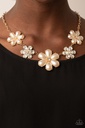 Fiercely Flowering - Flower Gold Necklace