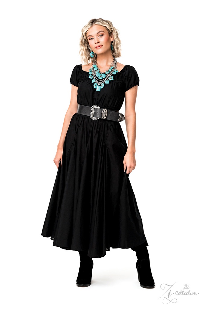 Statement Western Layered Turquoise Stone Necklace - Bountiful