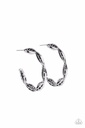 Rustic Silver Hoop Earrings - Eco Express