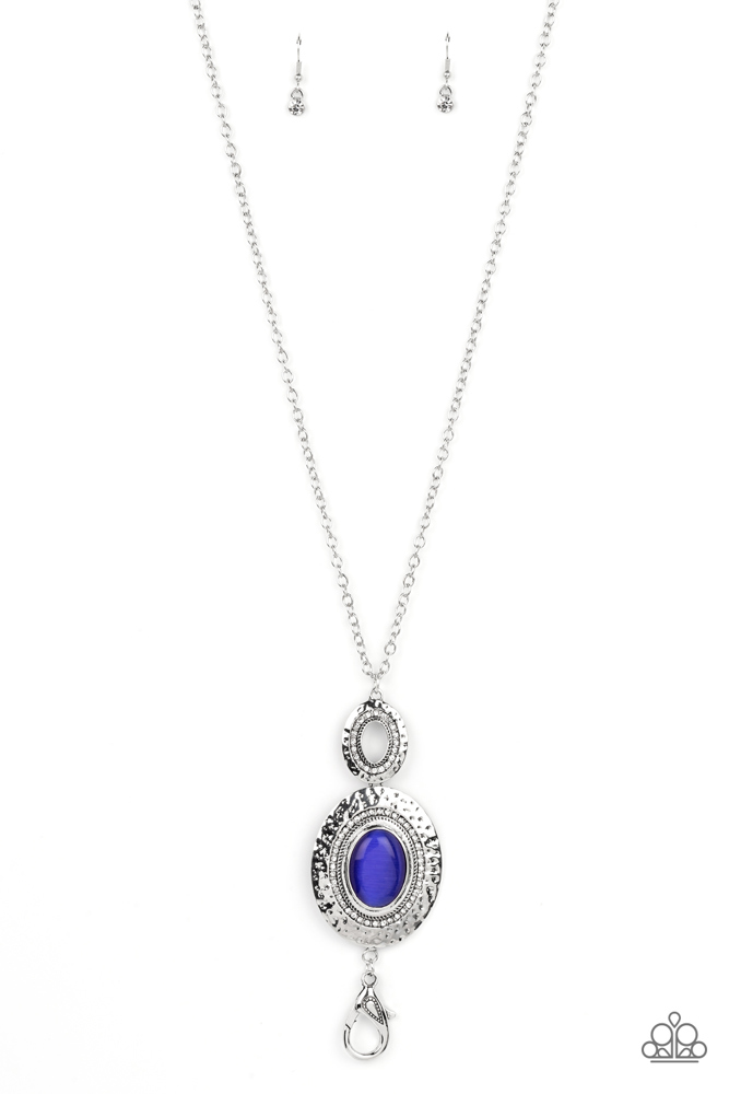 Blue Moonstone Lanyard Necklace - Fairytale Finesse