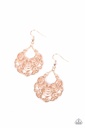 Rose Gold Dangle Earrings - Frilly Finesse