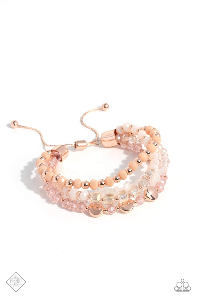 Rose Gold and White Stone Jewelry Set in Silver - Fashion Fix - Lotus Delight