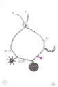 Sun and Moon Jewelry Set in Silver with Amethyst and Opalescent Crystals - Fashion Fix - Talented Explorer