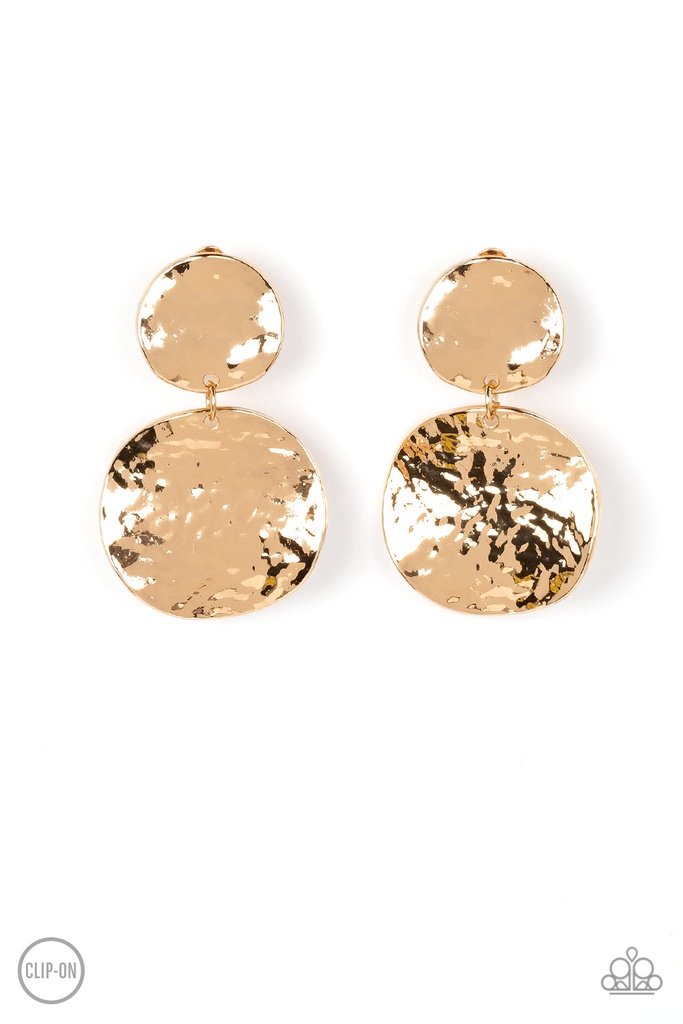 Clip On Earrings in Gold Discs Non-Pierced Earrings — Rush Hour