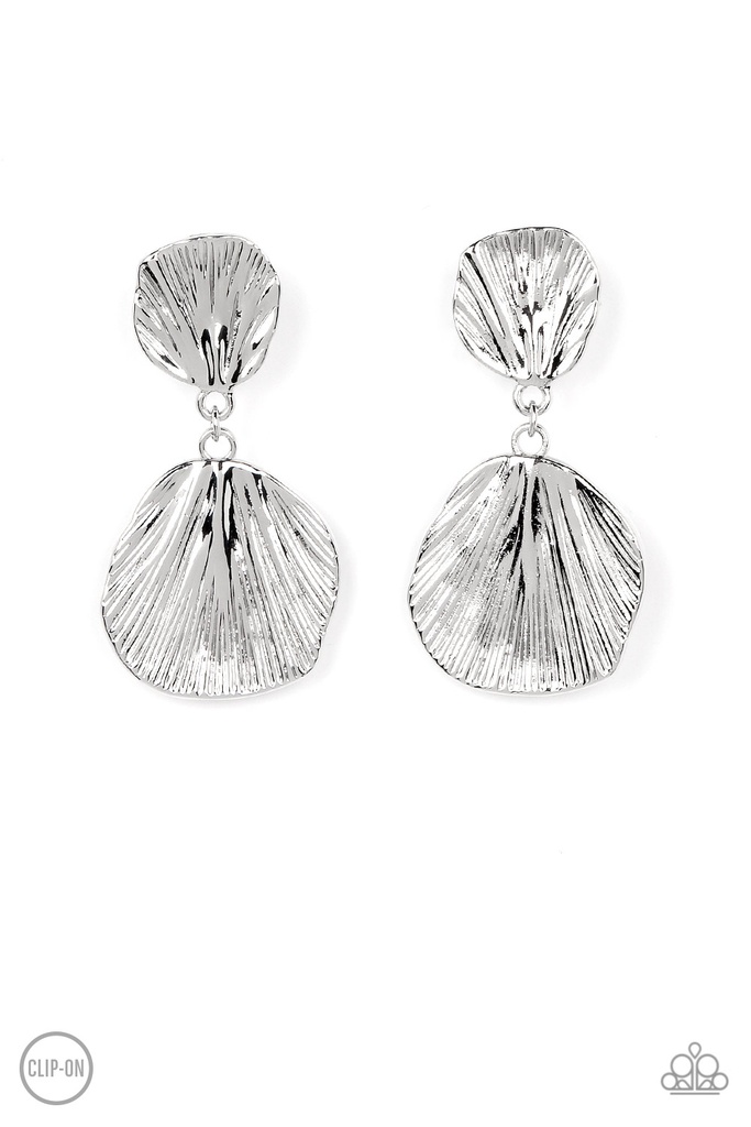Clip On Earrings Drop Earrings in Silver - Metro Mermaid