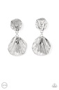Clip On Earrings Drop Earrings in Silver - Metro Mermaid