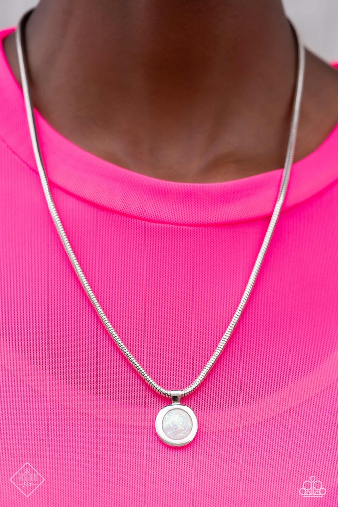 Blue and White Crystal Jewelry Set in Silver - Fashion Fix - String