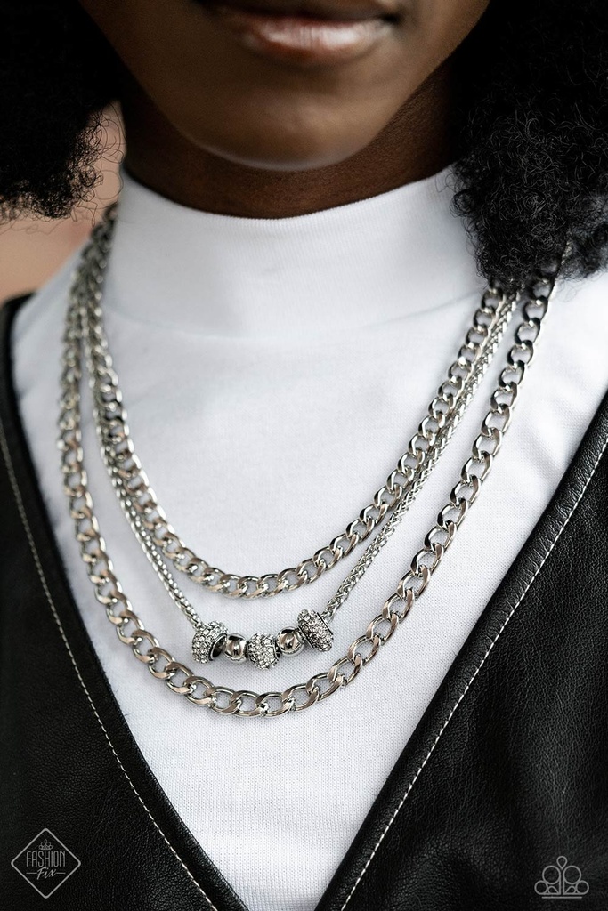 Layered Chains Jewelry Set with Crystals - Fashion Fix - Loyalty