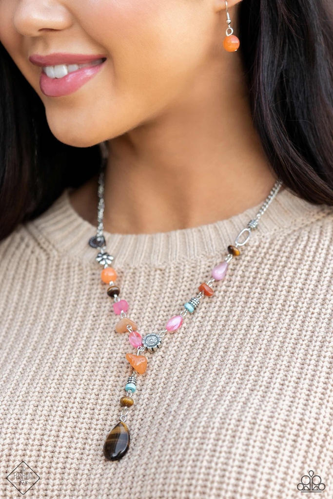 Multicolor Stone Jewelry Set with Beads - Fashion Fix - Garden