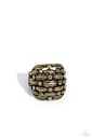 Stretch Ring in Brass with Adjustable Ring Band - Steadfast Stack