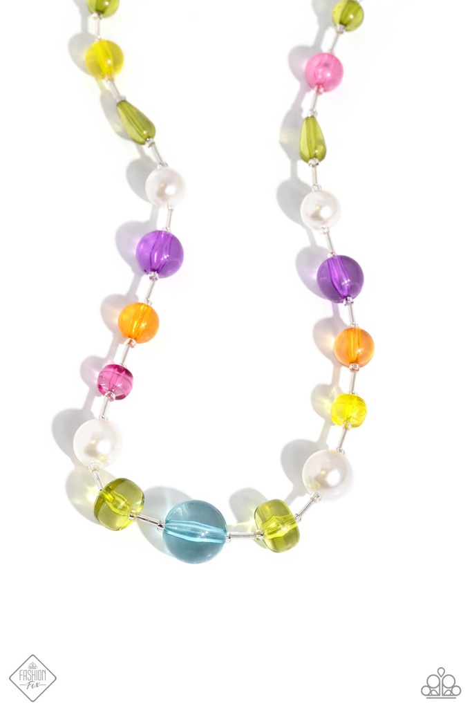 Glass, Multi Color Spheres Jewelry Set with Pearls - Fashion Fix - Collector