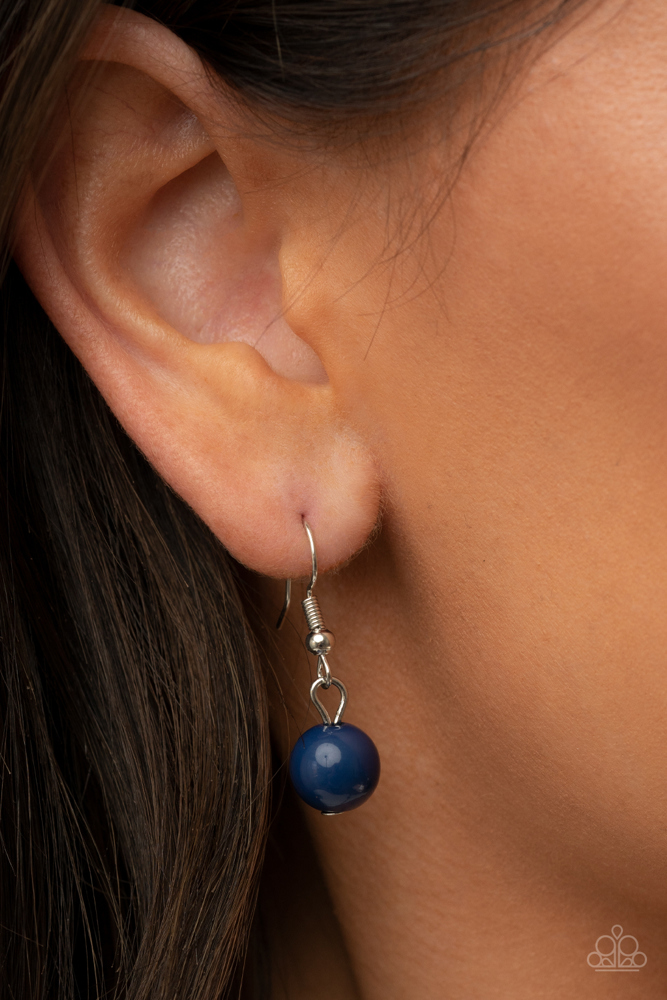 Rhodonite Paperclip Lanyard Necklace and Silver Accents -  Barcelona Bash