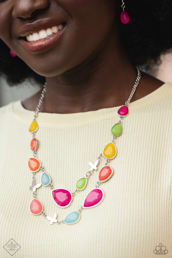 Multi Colored Fun Jewelry Set with Butterflies - Fashion Fix - Bright Places