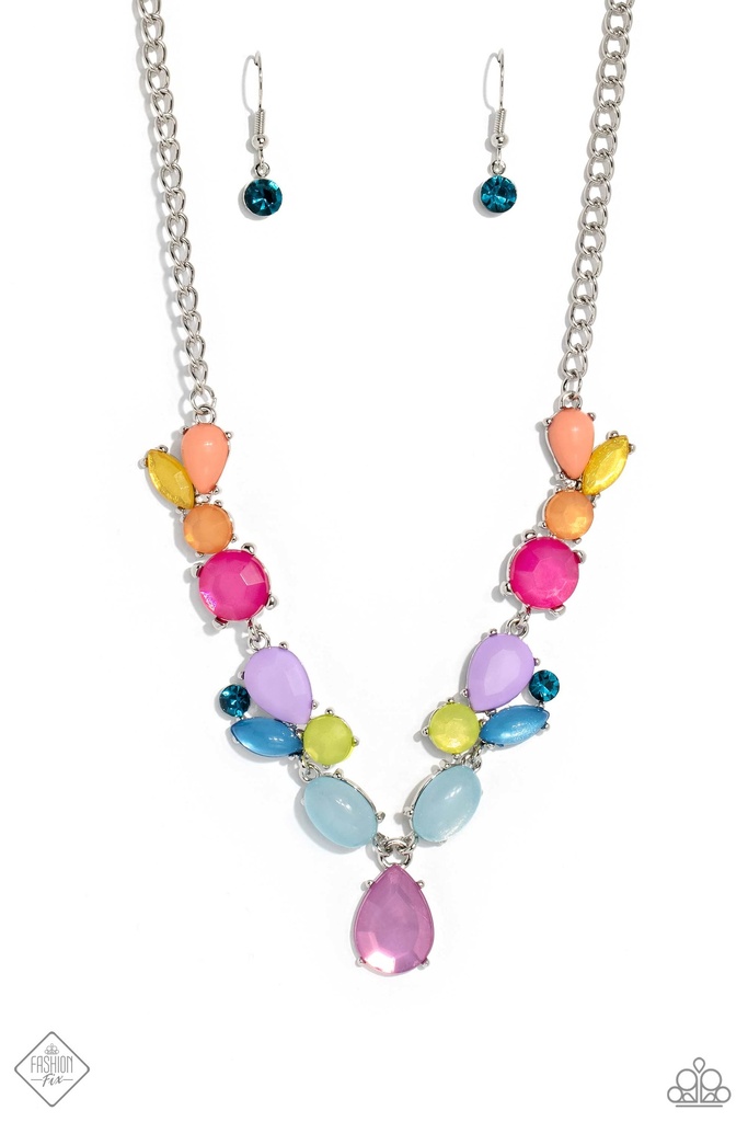 Multi Color Jewelry Set in Silver - Fashion Fix - Puzzled Entertainment