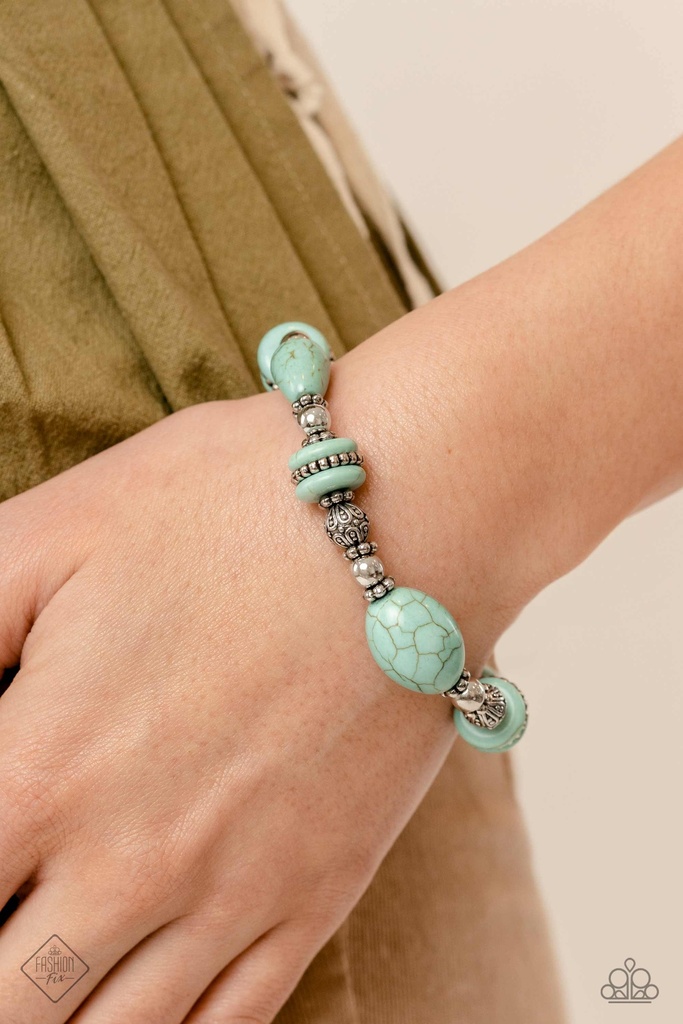 Western Jewelry Set with Turquoise Stone and Silver Frame - Fashion Fix - Clan