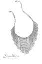 Statement Bib Necklace with Crystal Beads Fringe Jaw-Dropping Zi Necklace - The Stephanie