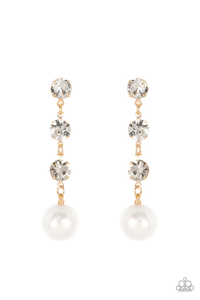 Gold Pearl Earrings - Yacht Scene