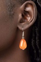 Statement Orange Necklace with Large Beads - Venetian Vacation
