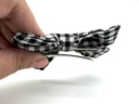 Black and White Gingham Hair Bow Clip - Gingham Grove