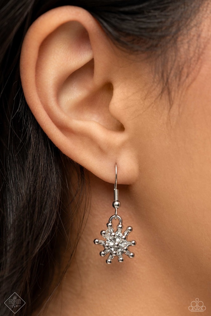 Acrylic Flower Jewelry Set in Pastel Colors and Silver Accents - Fashion Fix - Pastel Promenade