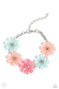 Acrylic Flower Jewelry Set in Pastel Colors and Silver Accents - Fashion Fix - Pastel Promenade