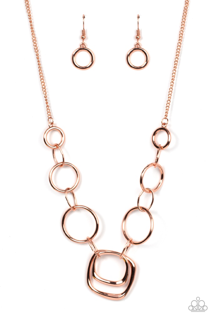 O-Rings Copper Necklace - Linked Up Luminosity