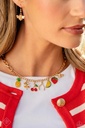 Strawberry Charm Jewelry Set in Gold - Fashion Fix - Fruit Festival