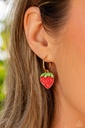 Strawberry Charm Jewelry Set in Gold - Fashion Fix - Fruit Festival