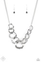 Silver Links and Hematite Jewelry Set - Fashion Fix