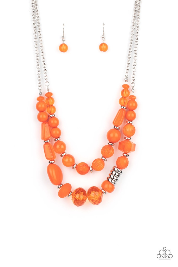 Pina Colada - Orange Necklace