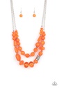 Pina Colada - Orange Necklace