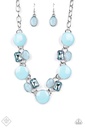 Enamel Jewelry Set with Crystals - Fashion Fix - Pastel Blue Dazzle