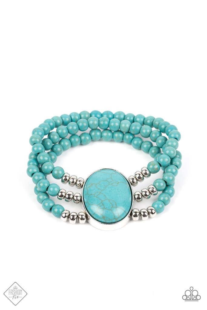 Turquoise Bracelet Stretch - Stone Pools