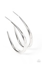 Open Hoop Earrings in Silver - CURVE Your Appetite
