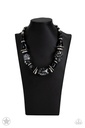 In Good Glazes - Black Large Bead Chunky Necklace