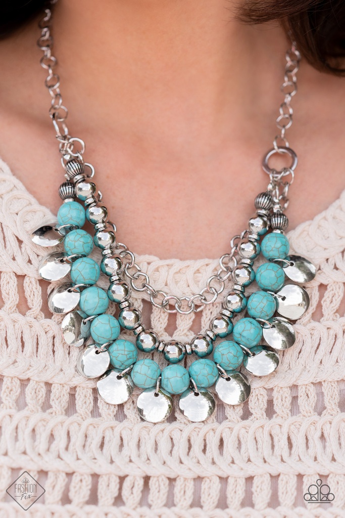 Jewelry Set with Turquoise in Silver - Fashion Fix - Wild