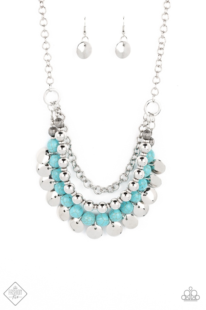 Jewelry Set with Turquoise in Silver - Fashion Fix - Wild